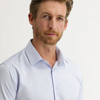 Light Blue Long Sleeve Slim Fit Patterned Shirt