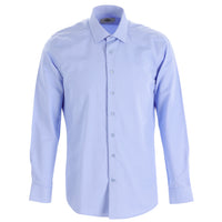 Light Blue Long Sleeve Slim Fit Patterned Shirt