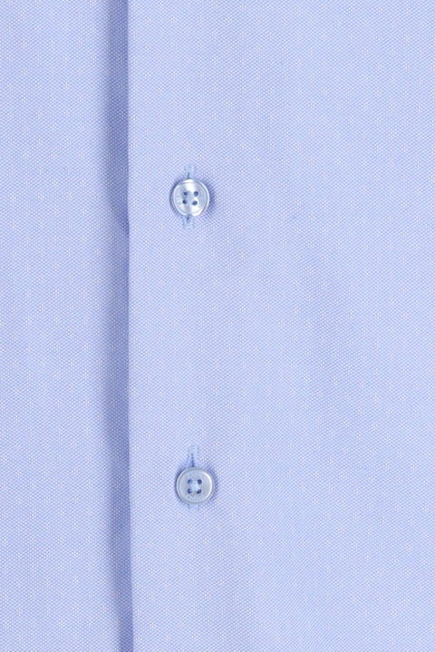 Light Blue Long Sleeve Slim Fit Patterned Shirt