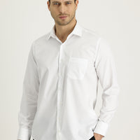 White Long-Sleeve Non-Iron Classic Shirt