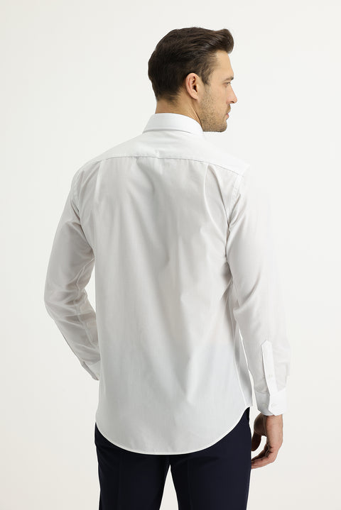 White Long-Sleeve Classic Shirt
