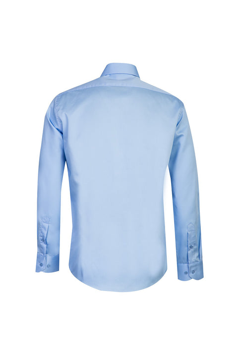 Light Blue Long Sleeve Non-Iron Classic Cotton Shirt