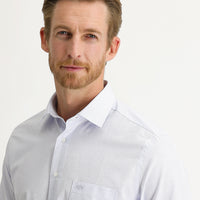 Light Blue Long Sleeve Classic Striped Shirt