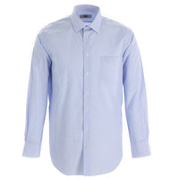 Light Blue Long Sleeve Regular Fit Plaid Shirt