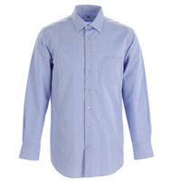 Light Blue Long Sleeve Regular Fit Plaid Shirt