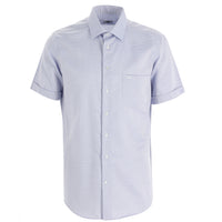 Medium Navy Short Sleeve Regular Fit Patterned Shirt