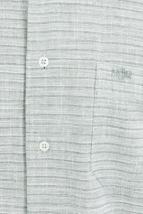 Forest Green Short Sleeve Regular Fit Patterned Sport Shirt