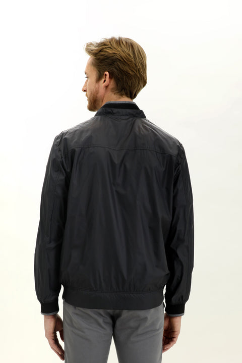 Black Ribbed Seasonal Jacket