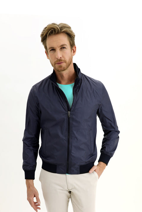 Dark Navy Seasonal Ribbed Jacket
