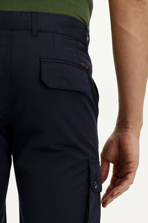 Dark Navy Slim Fit Bermuda Shorts