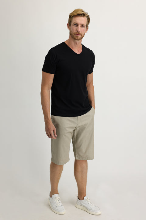 Taş Regular Fit Standart Kesim Pamuk Bermuda Şort