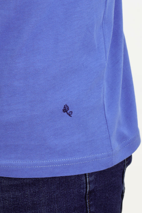 Dark Aviator Crew Neck Slim Fit Narrow Cut Cotton T-Shirt