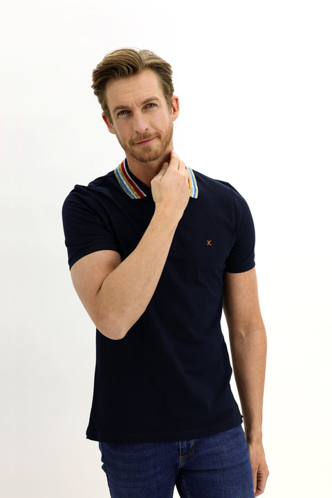 Dark Navy Plus Size Polo Shirt