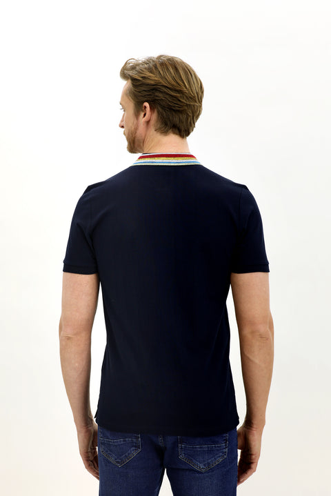 Dark Navy Plus Size Polo Shirt