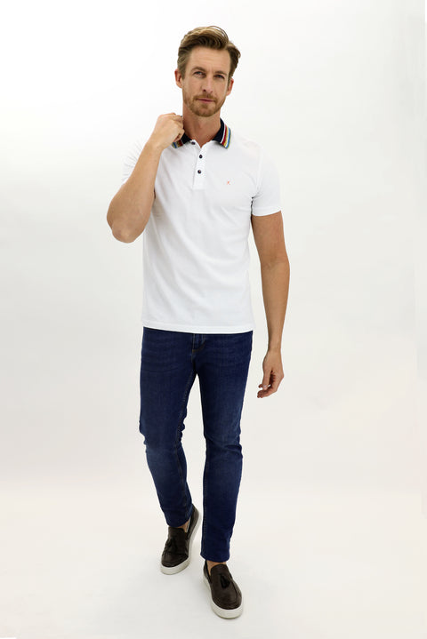 White Plus Size Polo Shirt