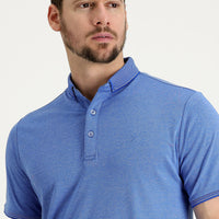 Mavi Polo Yaka Regular Fit Nakışlı Tişört