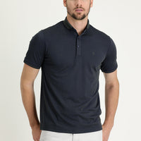 Medium Khaki Polo Collar Regular Fit Embroidered T-shirt