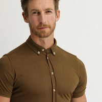 Tan Polo Collar Shirt T-shirt