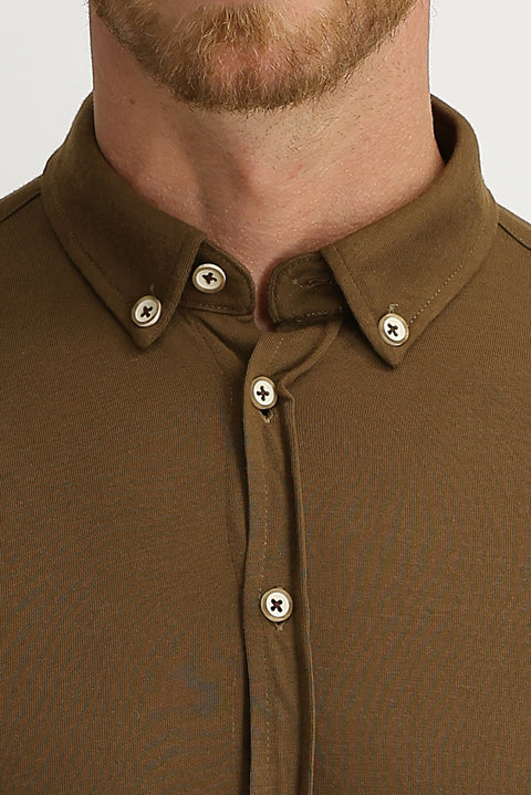 Tan Polo Collar Shirt T-shirt