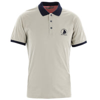 Stone Collar Polo Slim Fit Narrow Cut Patterned Cotton T-shirt