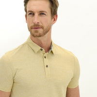 Mustard Yellow Polo Collar Slim Fit T-Shirt