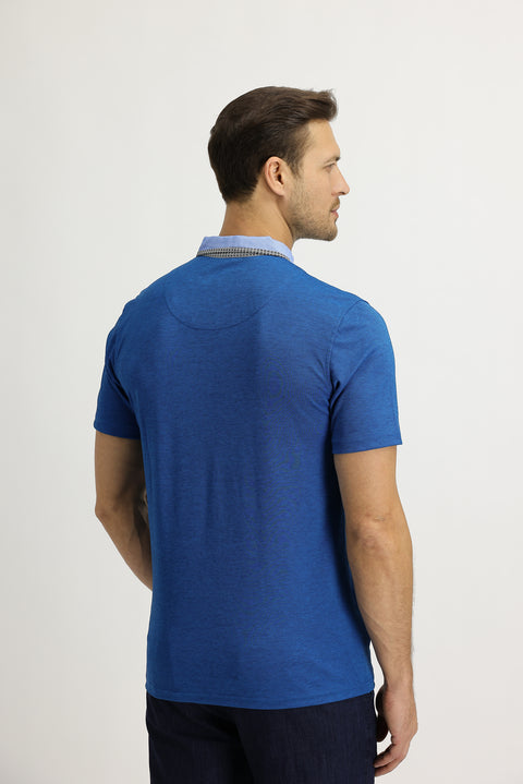 Dark Aviator Pocket Polo Collar Slim Fit Narrow Cut T-Shirt