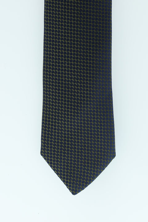 Medium Khaki Patterned Tie