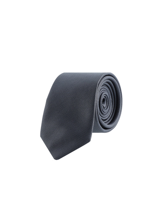 Medium Grey Patterned Tie