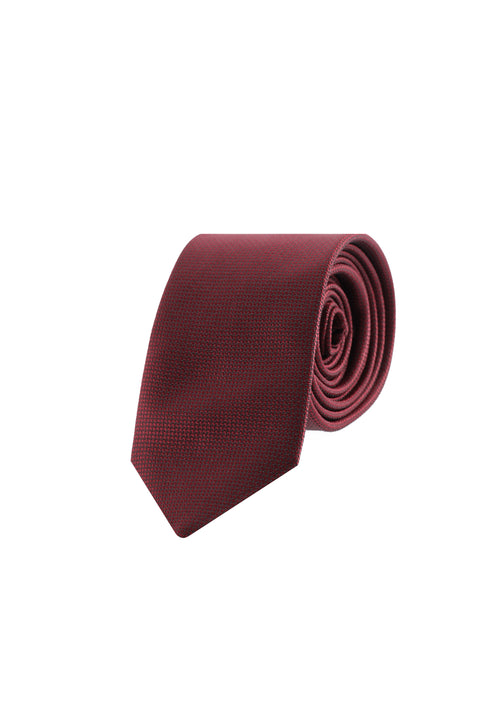 Dark Burgundy Patterned Tie