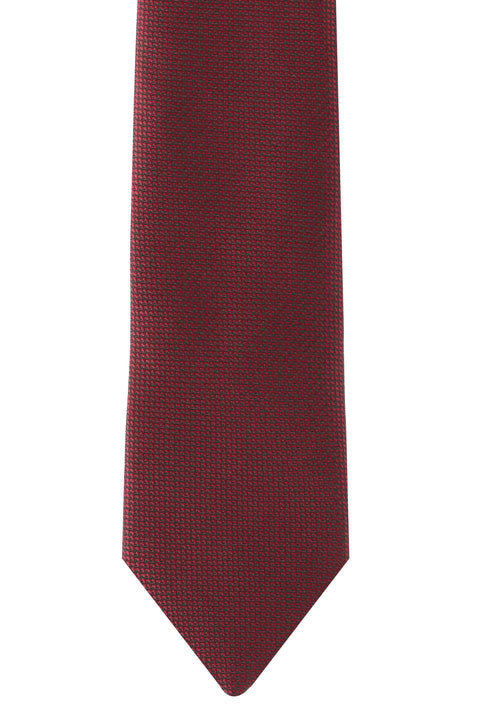 Dark Burgundy Patterned Tie