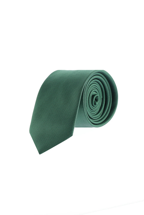 Dark Green Patterned Tie
