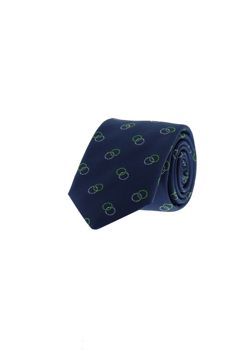 Light Navy Patterned Tie