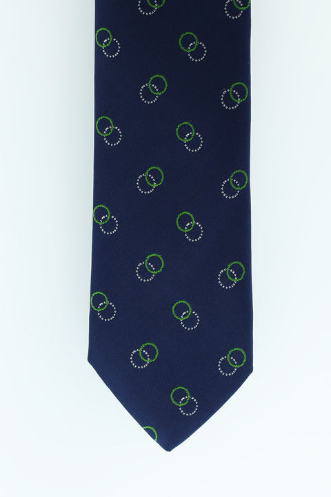 Light Navy Patterned Tie