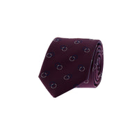 Dark Burgundy Patterned Tie