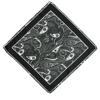 Light Black Patterned Handkerchief