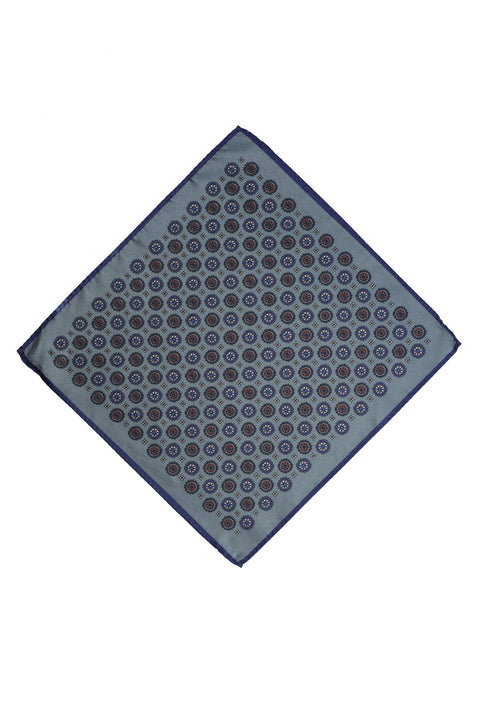 Medium Grey Patterned Handkerchief