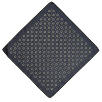Dark Navy Patterned Handkerchief