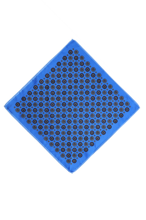 Sky Blue Patterned Handkerchief