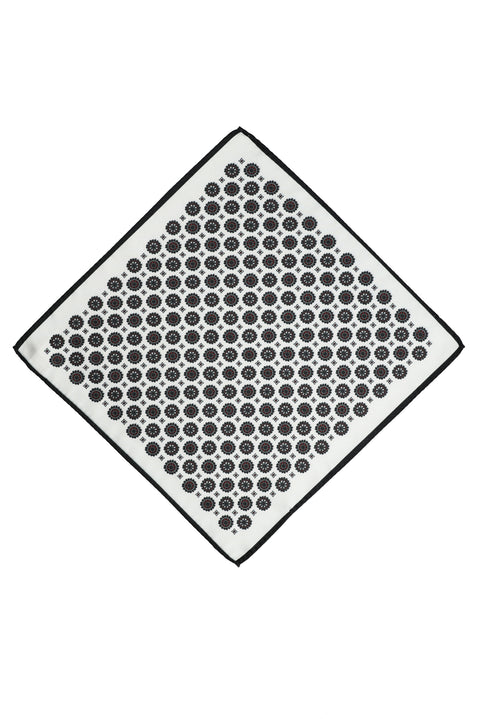 White Patterned Handkerchief