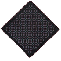Dark Burgundy Patterned Handkerchief