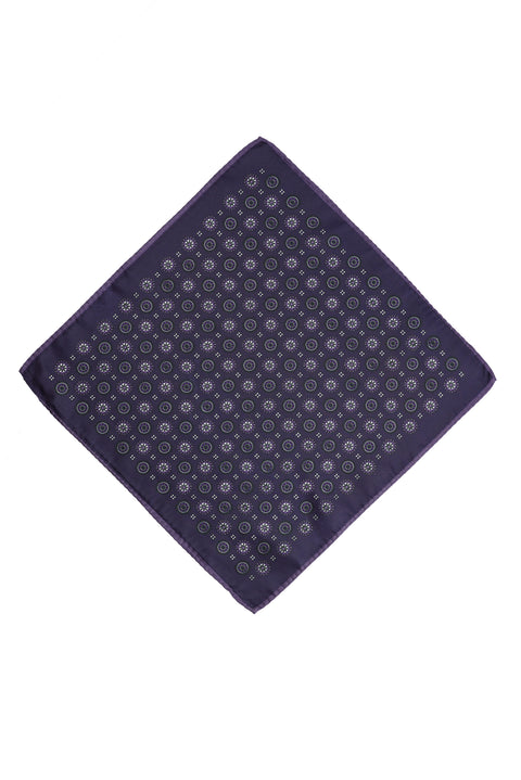 Medium Purple Patterned Handkerchief