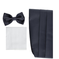 Dark Navy Bow Tie Set