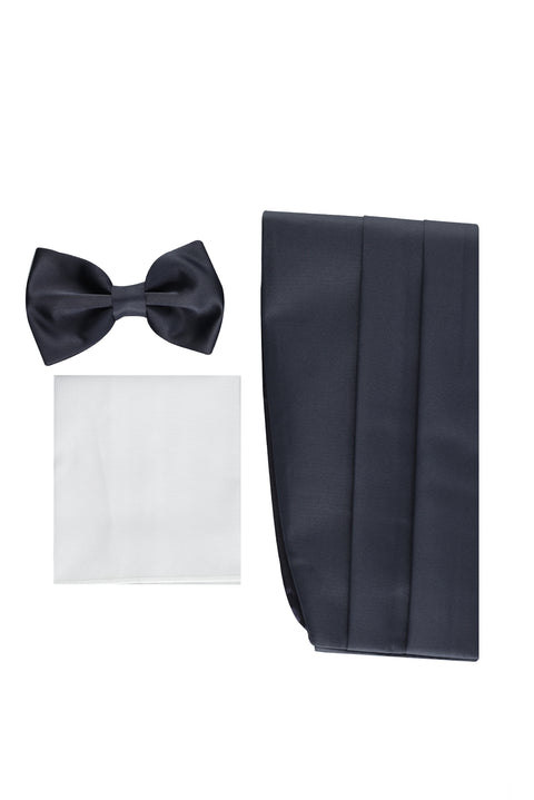 Dark Navy Bow Tie Set