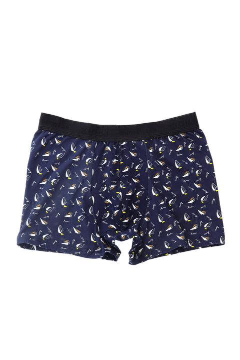 Light Navy Blue 2-Pack Cotton Supreme Boxer Shorts Set