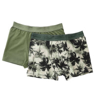 Medium Khaki 2-Pack Patterned Cotton Supreme Boxer Set