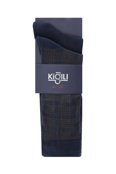 Light Brown 2-Pack Patterned Socks
