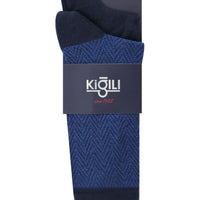 Dark Navy Blue 2-Pack Patterned Socks