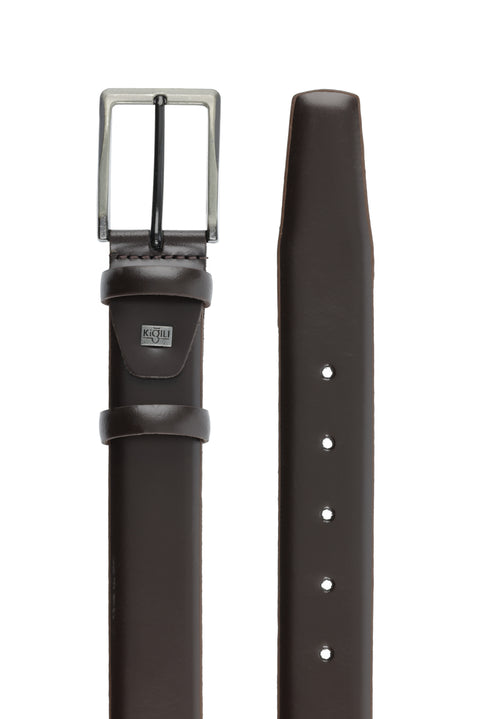 Dark Brown Classic Leather Belt