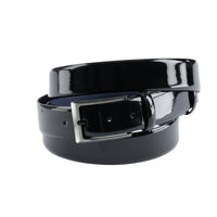 Black Plain Patent Leather Belt