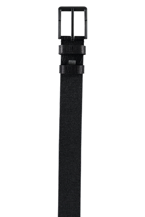 Black Sport Leather Belt
